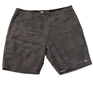 Salty Crew Mens Hybrid Shorts Size 38 Charcoal Grey Camo Boardshorts Walk Shorts